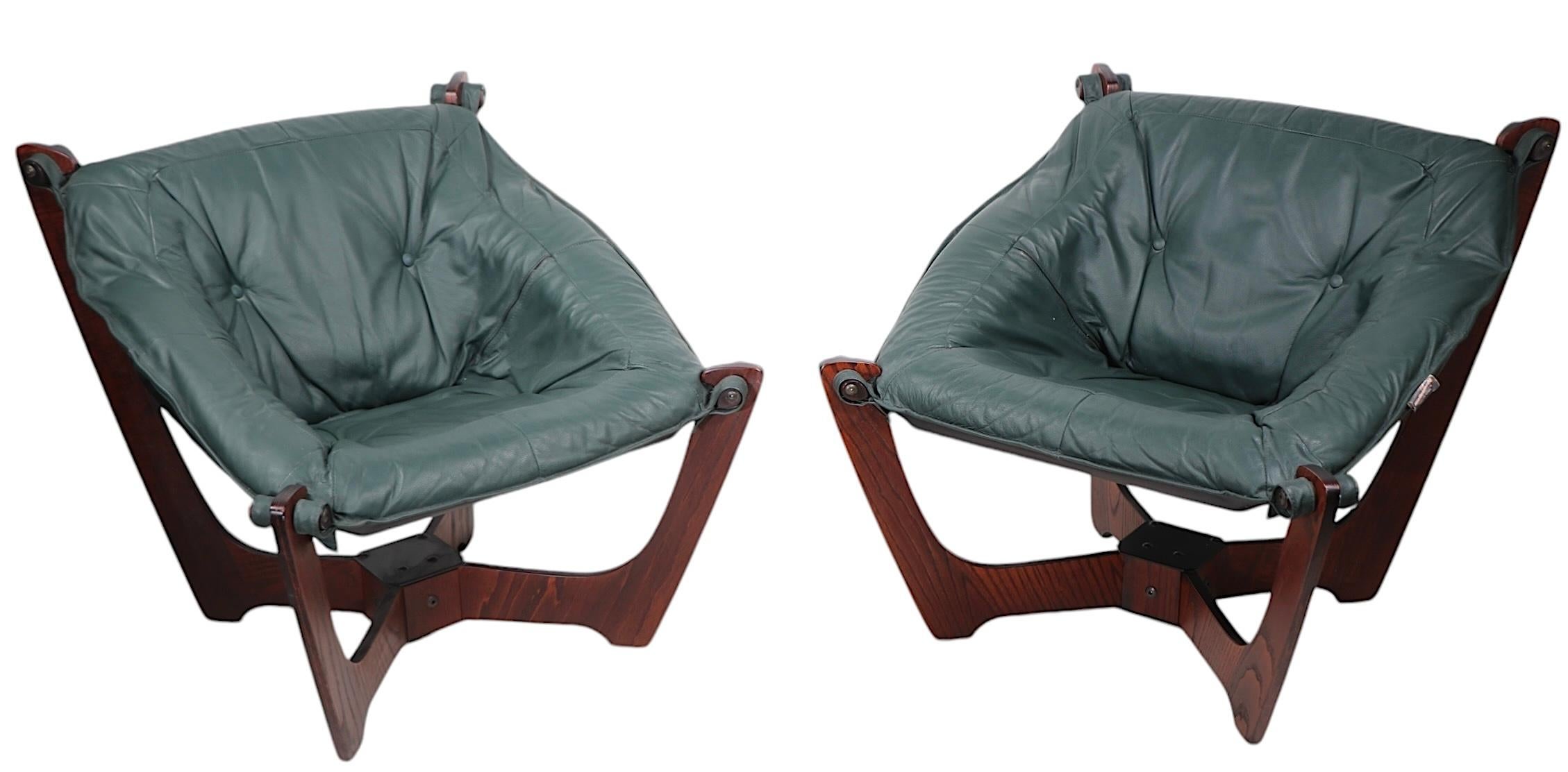 Odd Knutsen Sillas de salón Luna de Hjellegjerde Mobler Noruega Años 70 6 disponibles Escandinavo moderno en venta