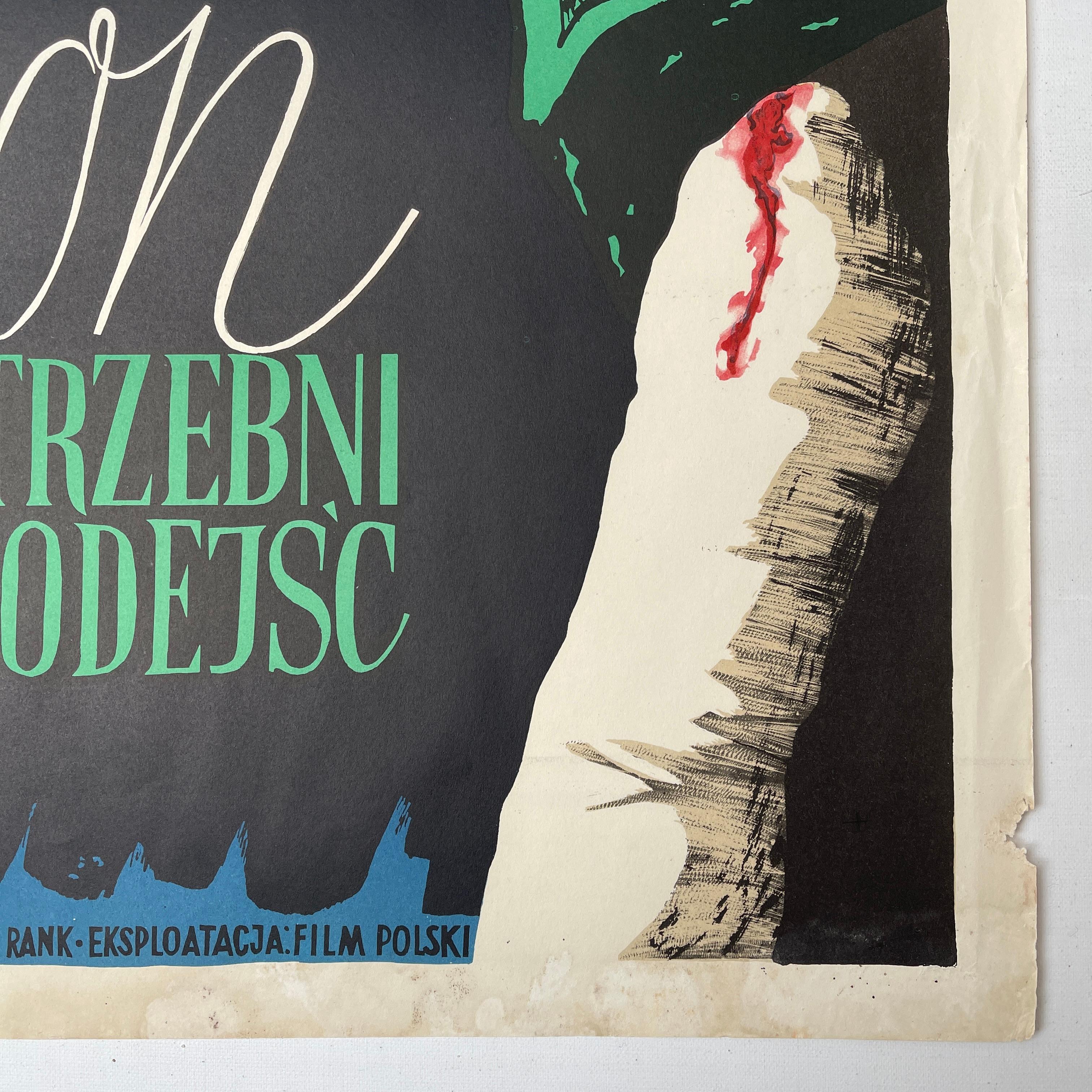 This is an extremely special and very rare Polish film poster. It is a 20th century design classic, created by the founding father of the Polish School of Posters - Professor Henryk Tomaszewski.

Tomaszewski first designed this poster in 1947 for