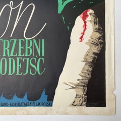 Odd Man Out, Vintage Polish Film Poster by Henryk Tomaszewski, 1957