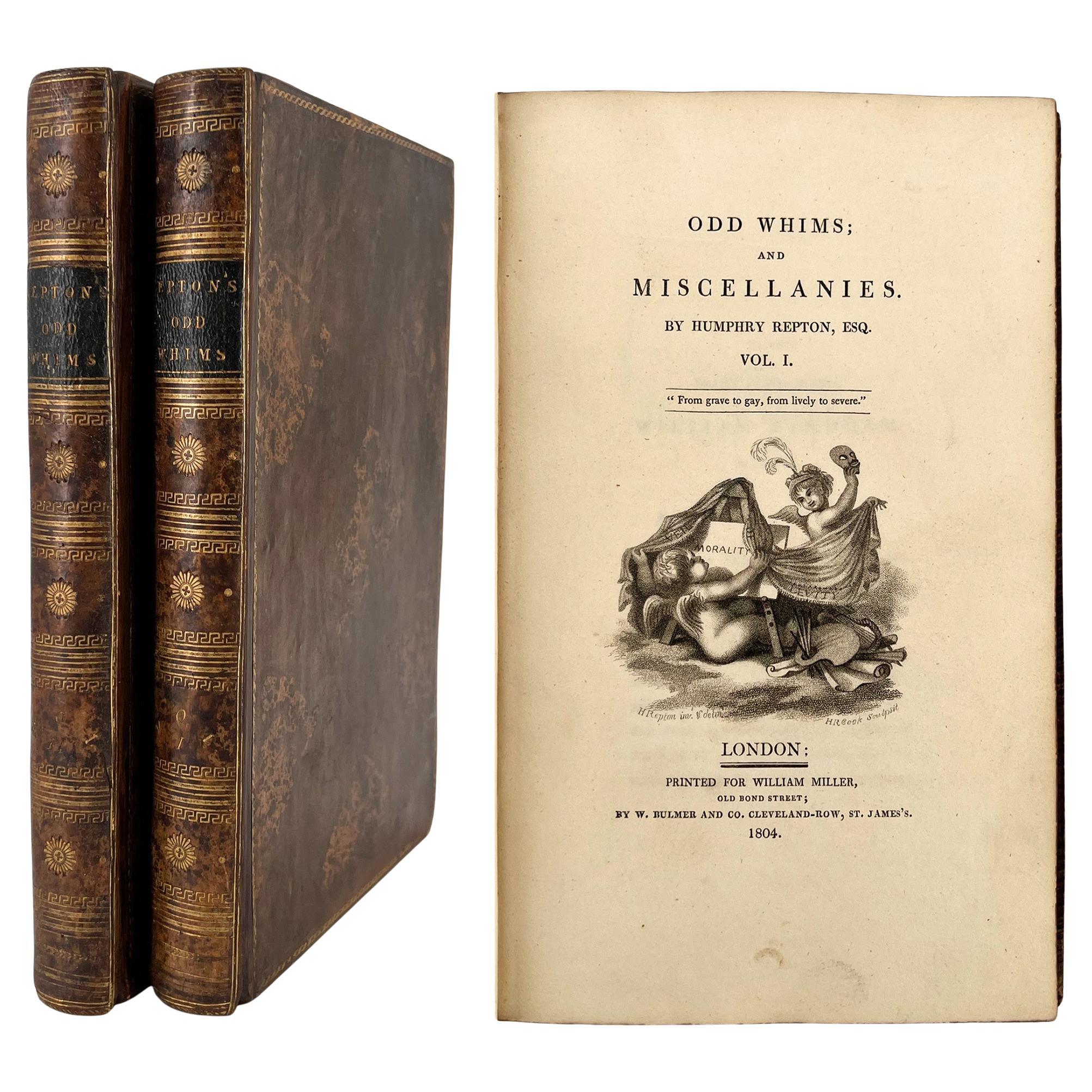 Odd Whims and Miscellanies by H. Repton – First Edition, 1804, illustrated