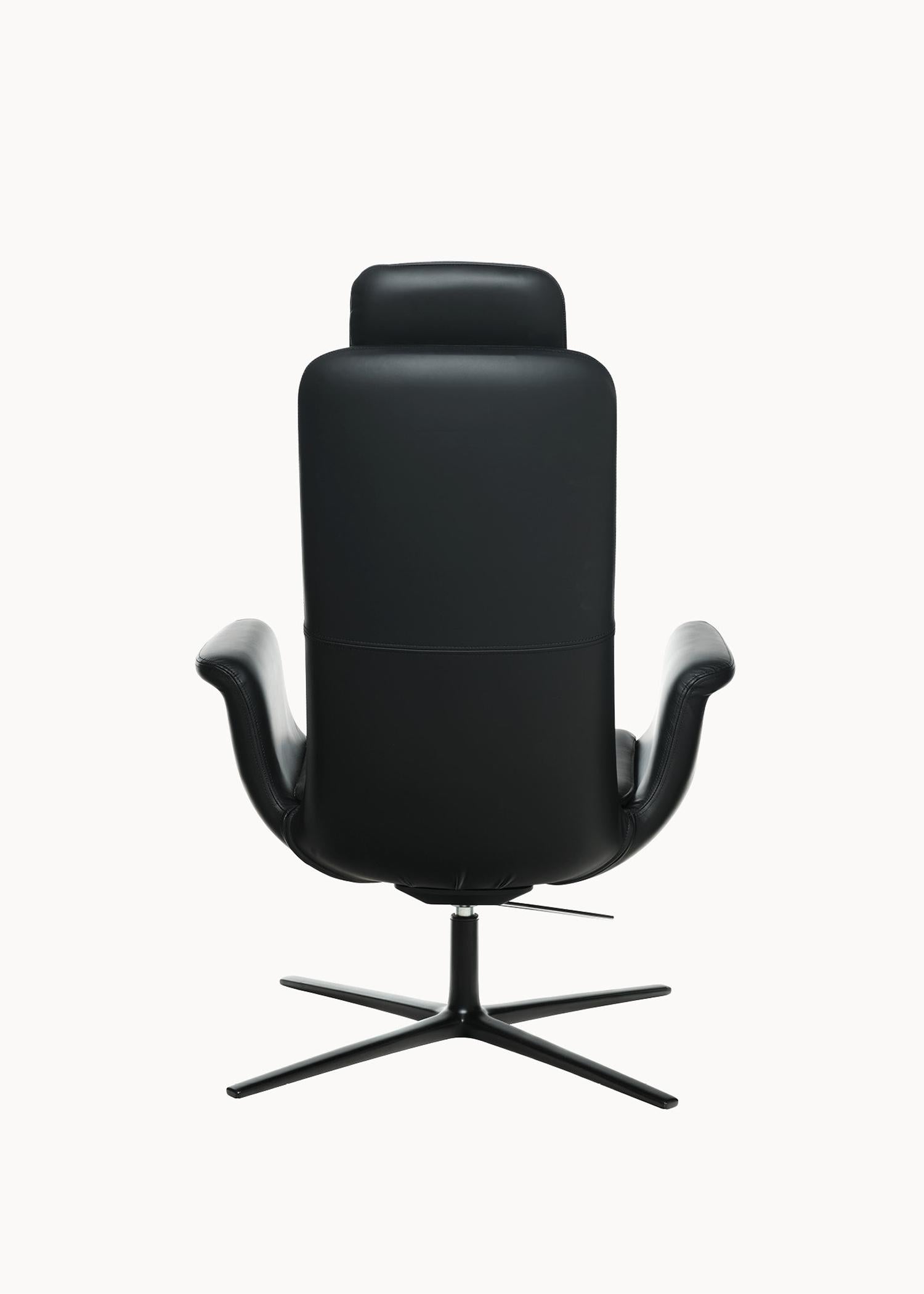 Other Oddysey Black Small Headrest Armchair by Eugeni Quitllet For Sale