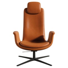 Fauteuil à petit appui-tête Oddysey Brown par Eugeni Quitllet 