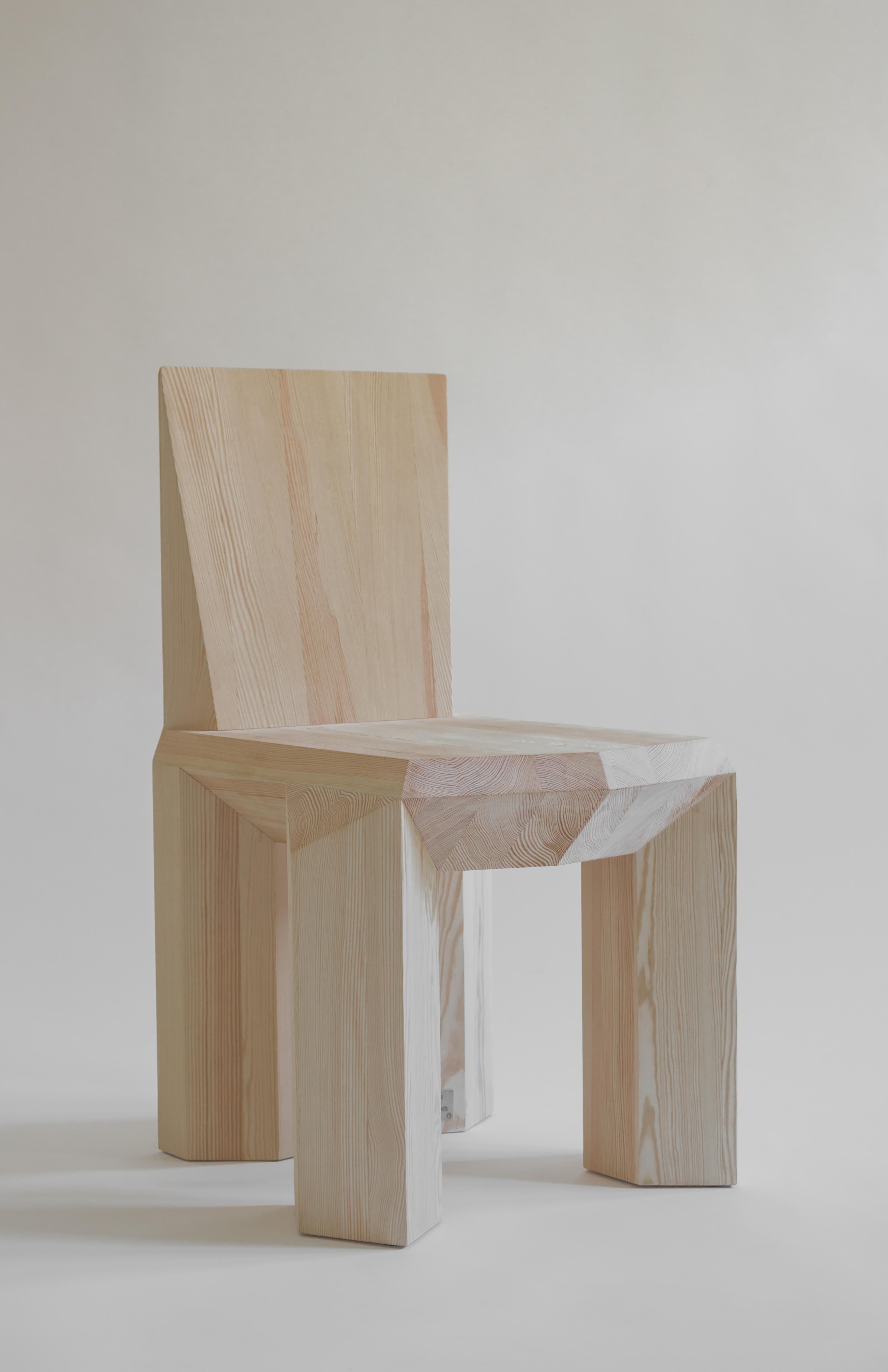Ode chair by Sizar Alexis
Signed and Numered
Edition of 12
Dimensions: Length 45 x width 55 x height 74 cm
Materials: Burned pine wood

The hexagon has more to it than we think, and some of the aspects of this shape are still
mysterious. The