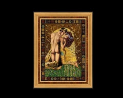 Ode to Klimt, Original Expressionist Art Painting by Giorgos Tsolis