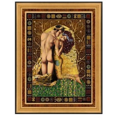 Ode to Klimt, Original Expressionist Art Painting by Giorgos Tsolis