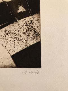 Woman in Agony ou Ecstasy, eau-forte israélienne moderniste