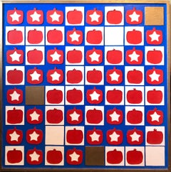 Rot Weiß Blau Americana Wandbehang Malerei Skulptur Amerikanische Flagge Motiv