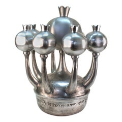 Oded Halahmy 'Baghdad Lights for Peace' Modern Aluminium Cast Menorah