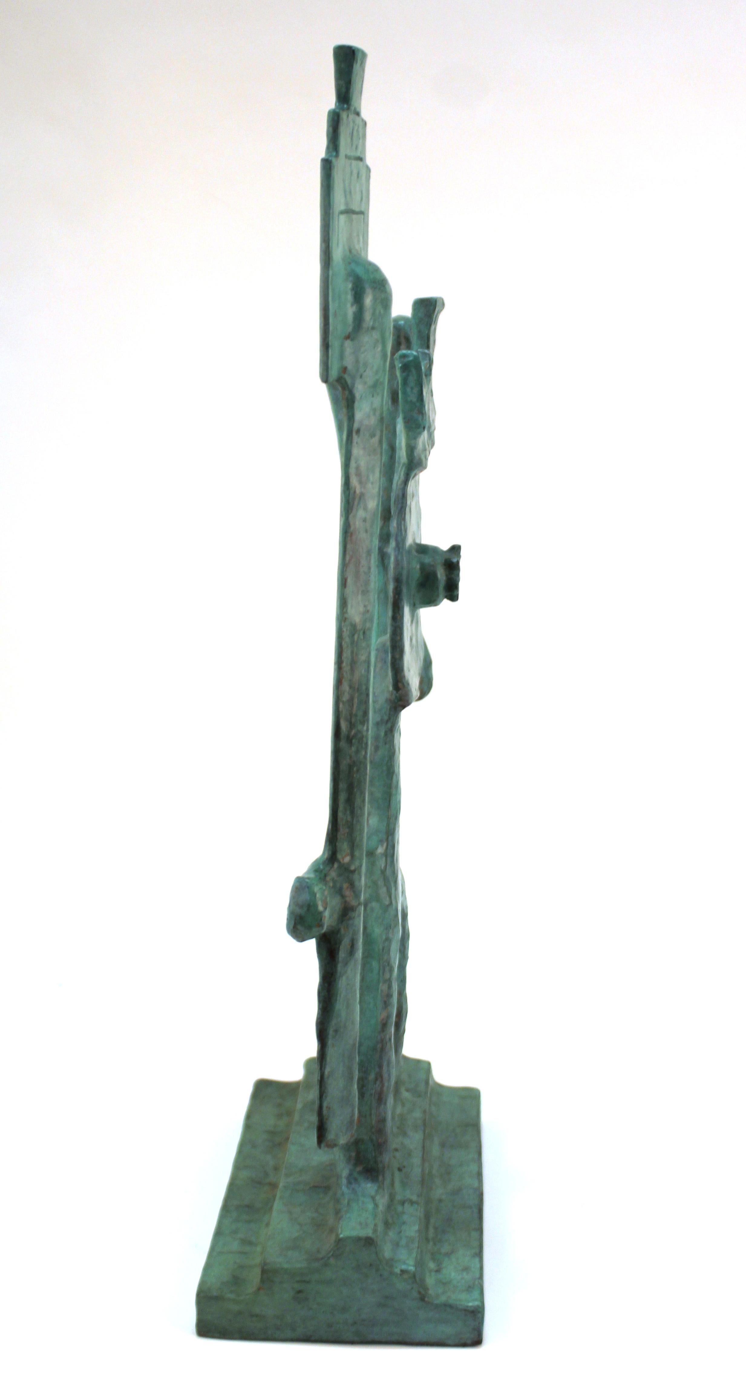 Oded Halahmy Bronze Cast Modern Abstract Sculpture In Good Condition In New York, NY