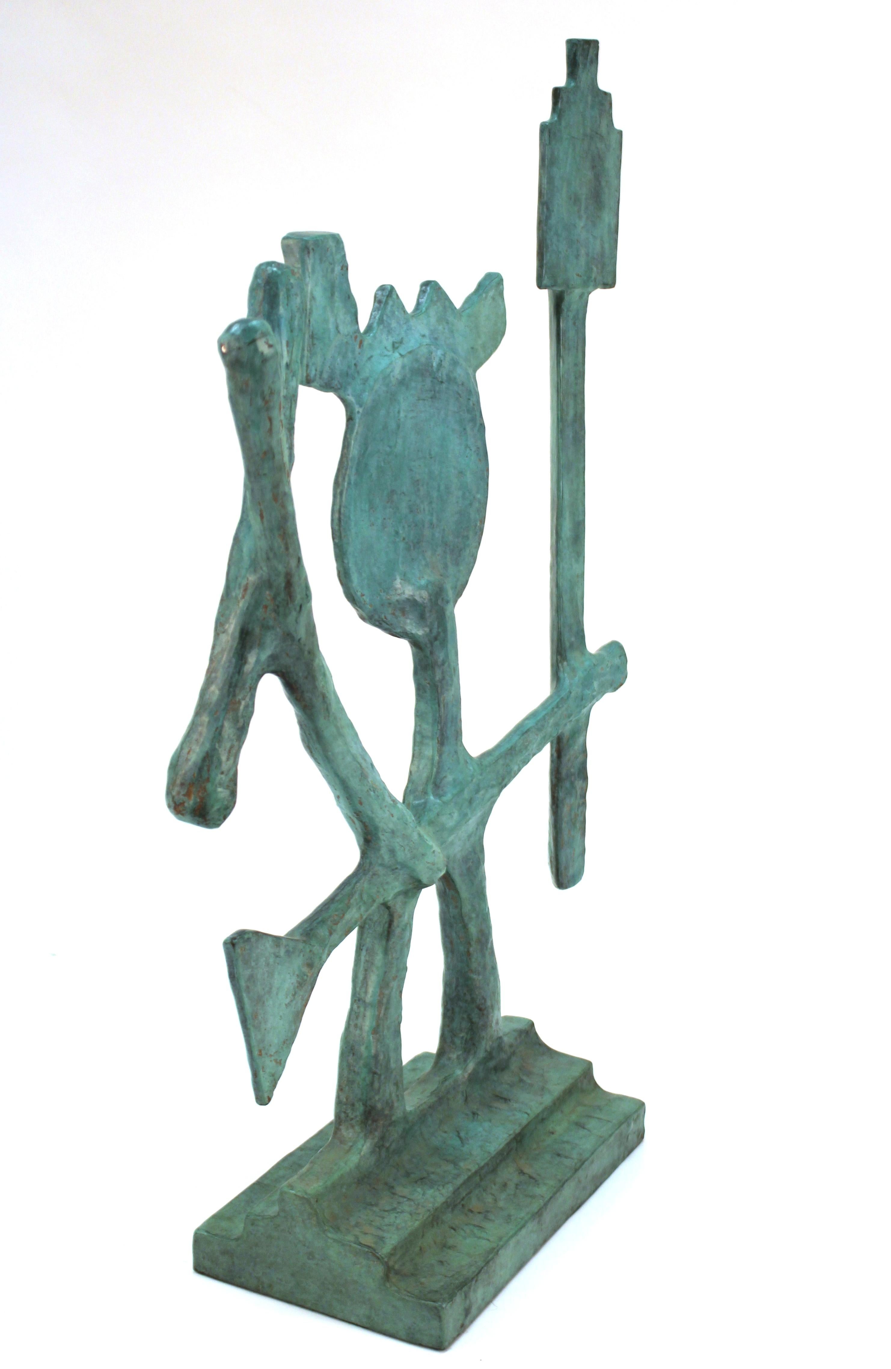 Oded Halahmy Bronze Cast Modern Abstract Sculpture 1
