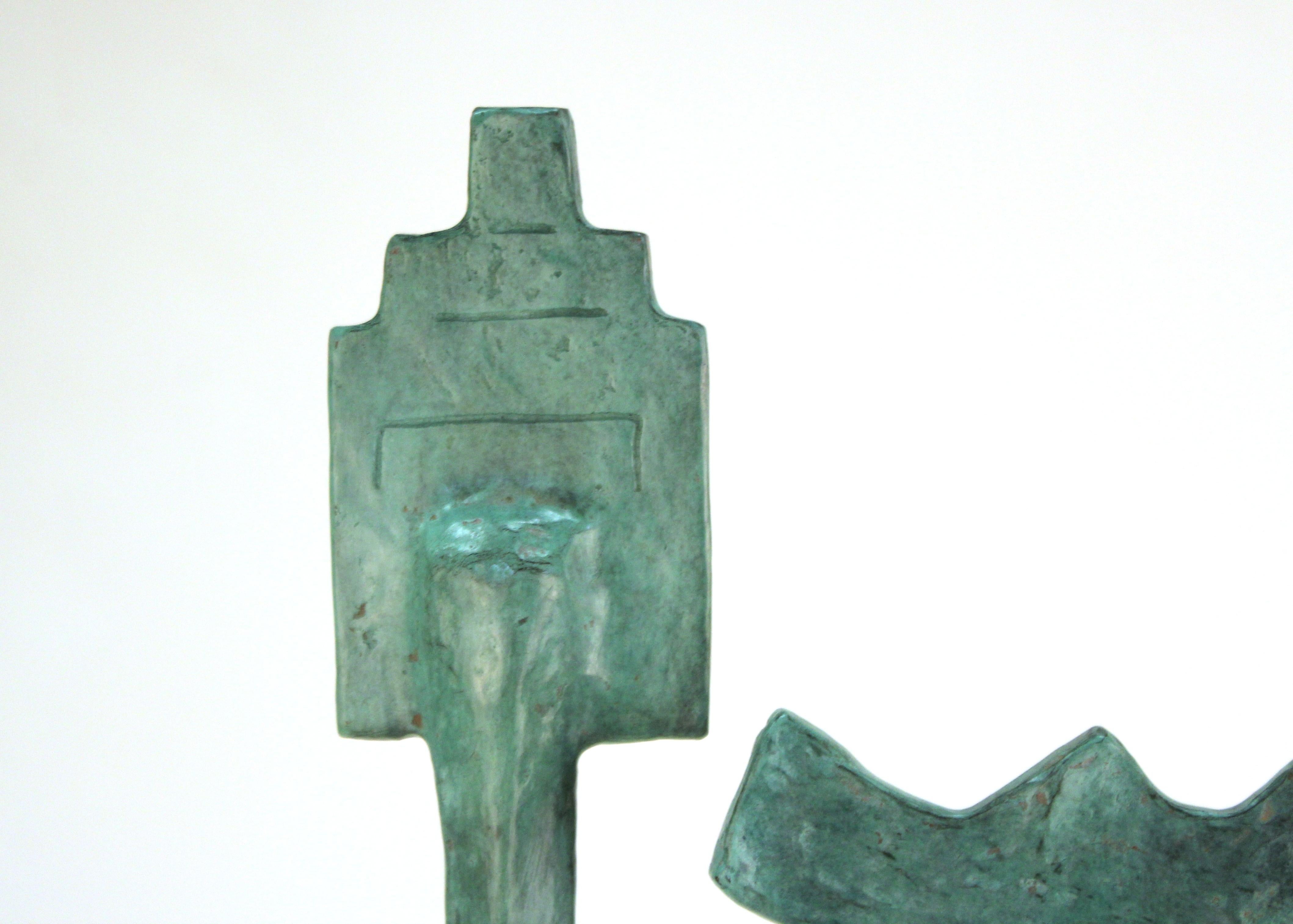 Oded Halahmy Bronze Cast Modern Abstract Sculpture 3