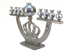 Oded Halahmy Modern Aluminum Cast Menorah
