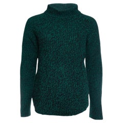 Odeeh, grüner Strick-Rollkragenpullover