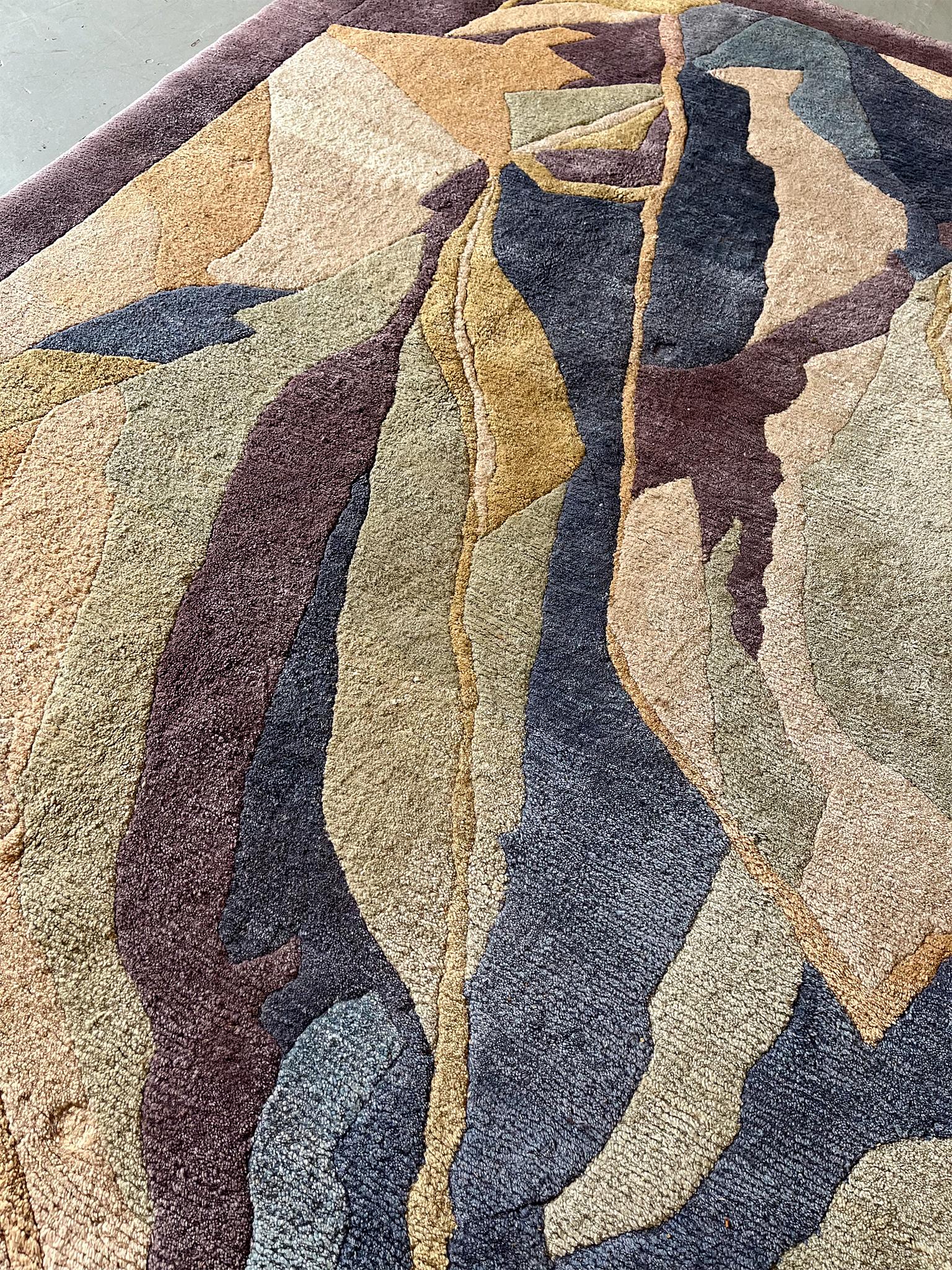 Odegard-Teppich mit Design, Sonia Delaunay zugeschrieben im Angebot 4