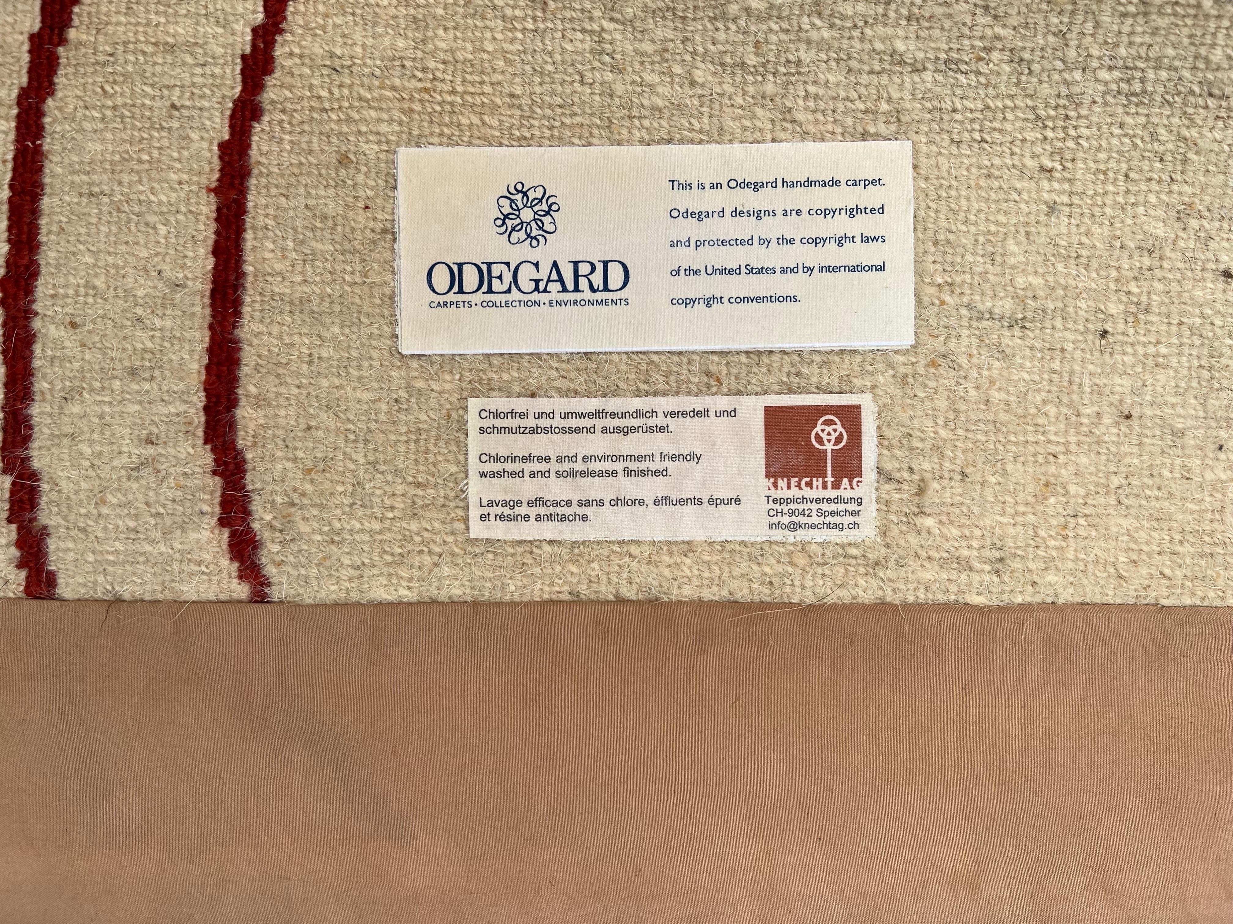 Odegard Modernistischer handgeknüpfter Teppich (21. Jahrhundert und zeitgenössisch) im Angebot