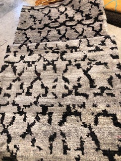 Charcoal Sari Lights Silk Rug, Odegard