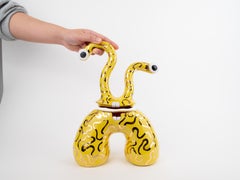 Odele Monster - Yellow & Gold Swirl
