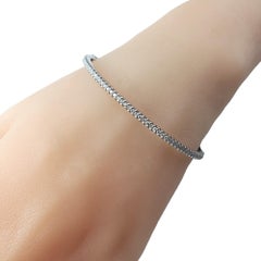 Odelia 18 Karat White Gold and Diamond Bangle Bracelet #16634