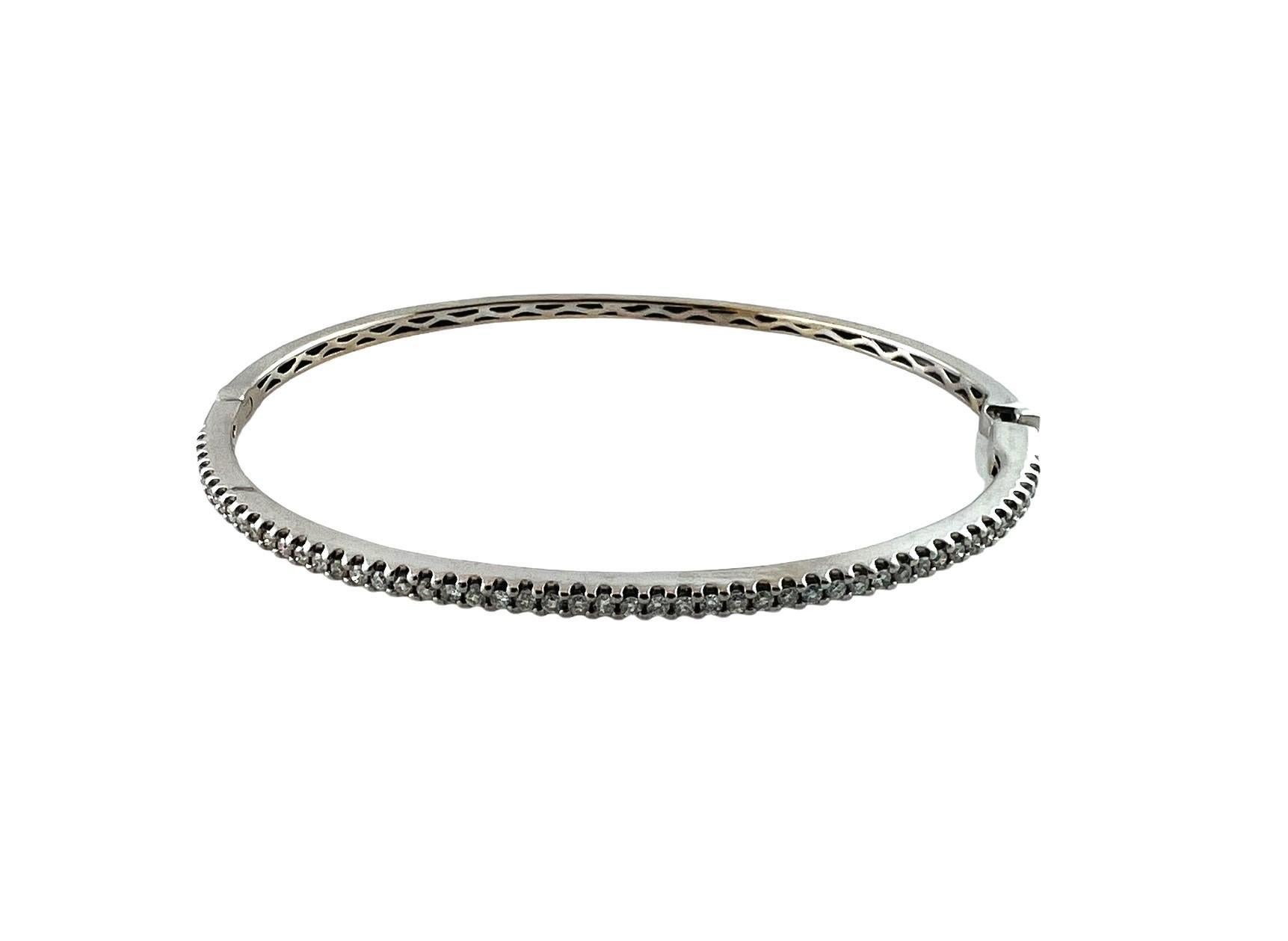 Odelia Armreif aus 18 Karat Weißgold und Diamanten #16798 (Rundschliff)
