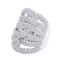 Odelia 18 Karat White Gold Diamond Knotted Band