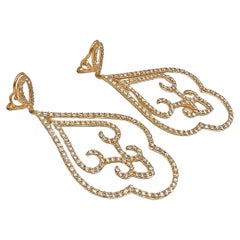 Odelia 18kt Rose Gold Diamond Drop Earrings