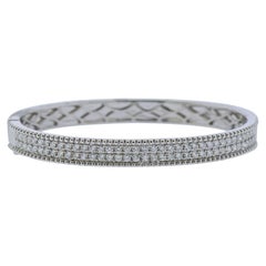 Odelia White Gold Diamond Bangle Bracelet