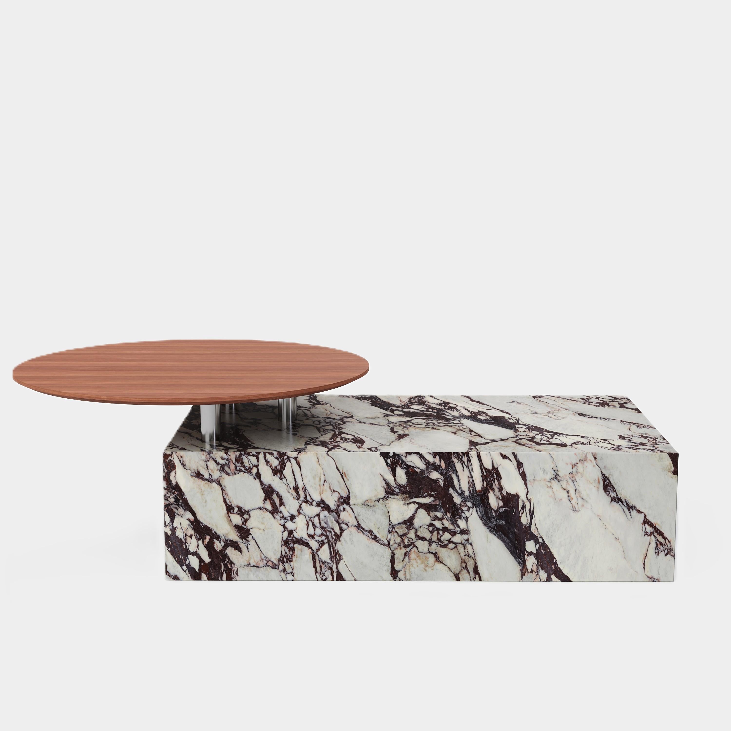 Scandinave moderne Table basse Odense - Calacatta Viola en vente