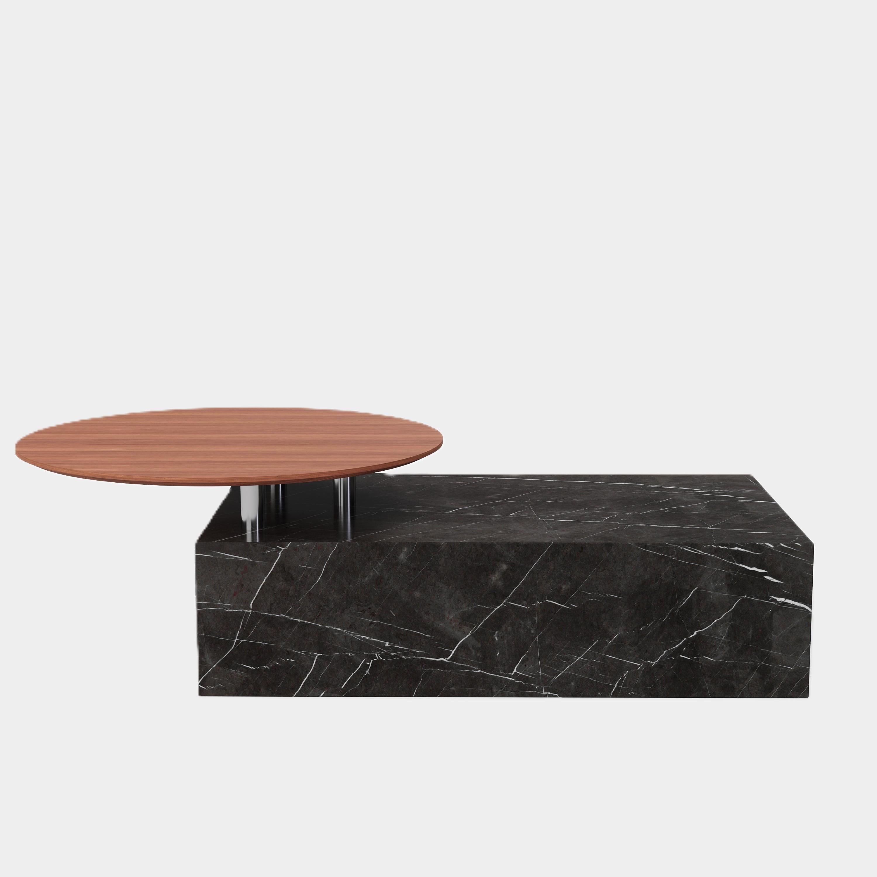 Scandinavian Modern Odense - Marble Coffee Table - Grey Kenzo - Small For Sale