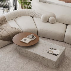 Odense - Marble Coffee Table - White Carrara
