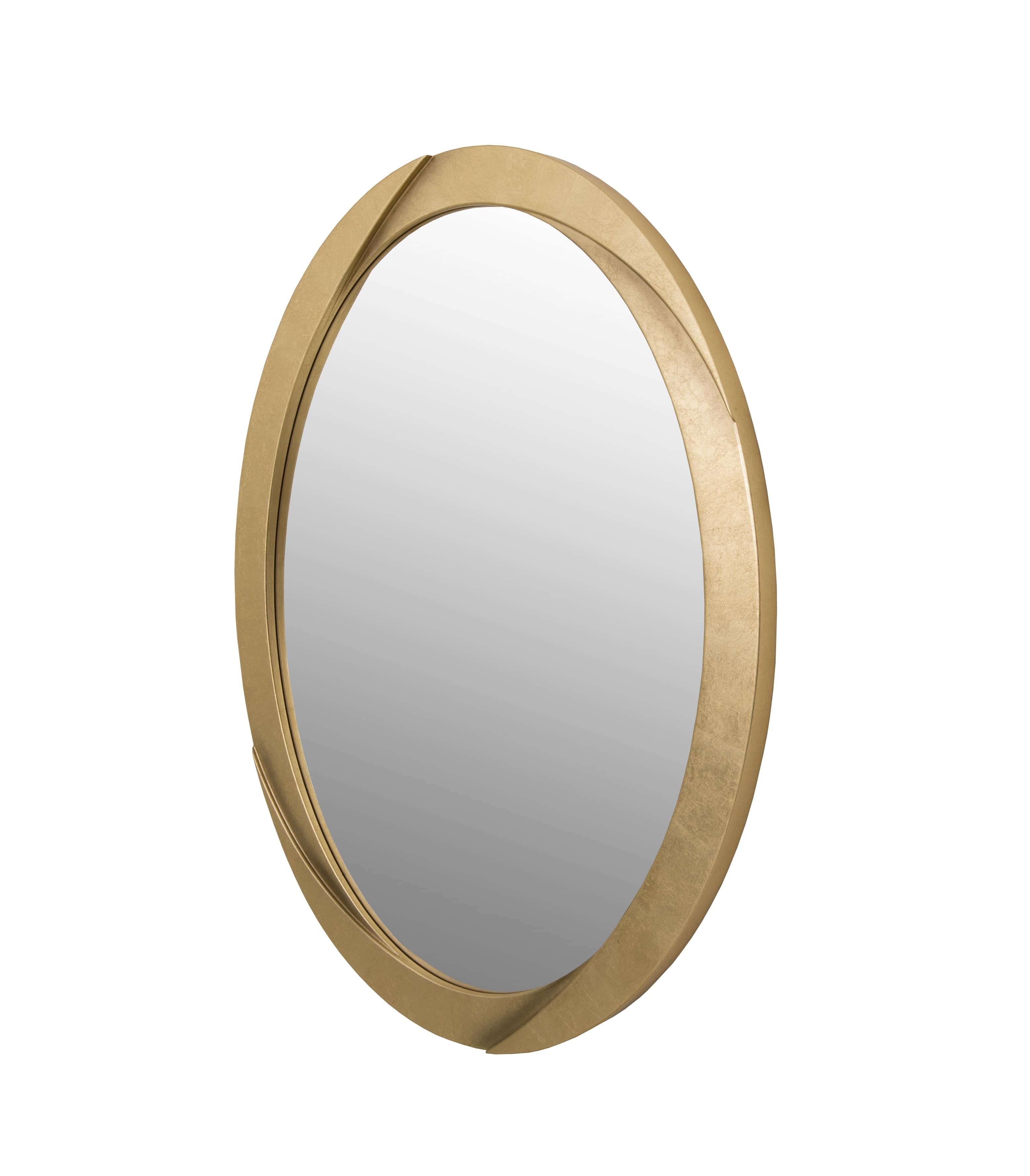 Odeon Gold Modern Wall Mirror (Moderne) im Angebot