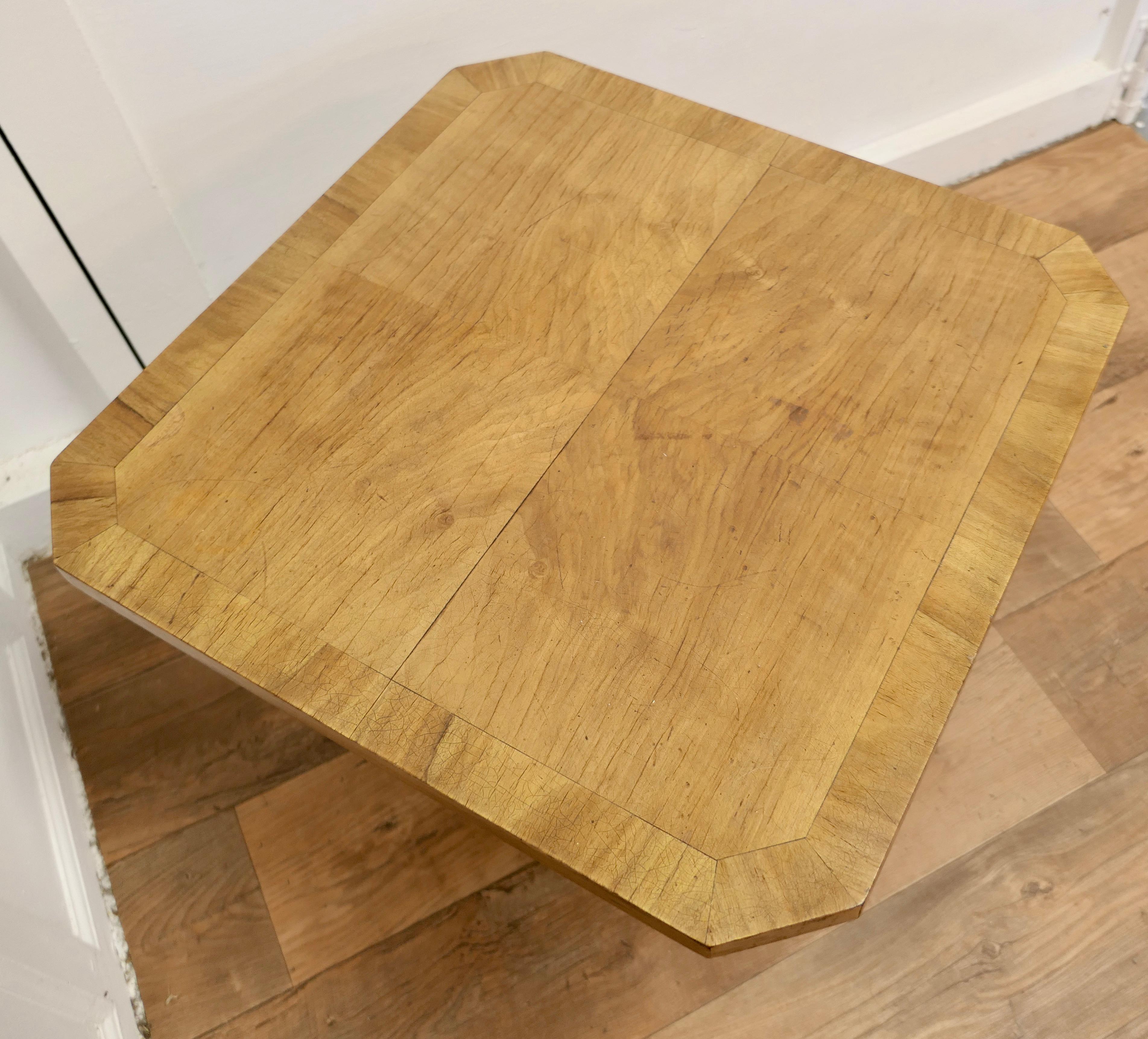 Odeon Style Art Deco Maple Coffee Table For Sale 3