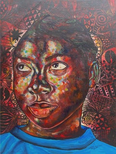 Arike - Siglo XXI, Contemporáneo, Figurativo, Retrato, Mujer, África, Color