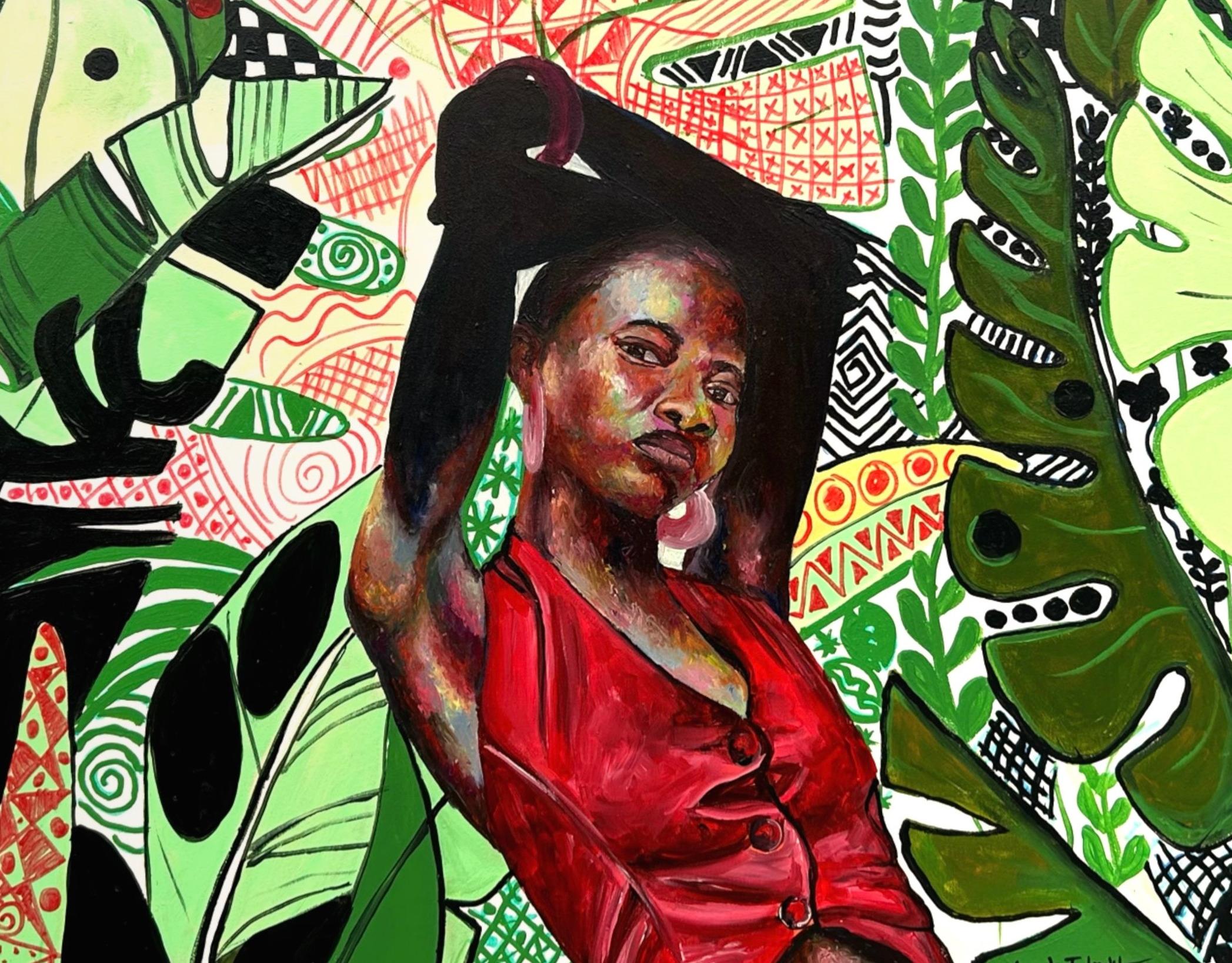 Asa Lo Fi Ibora (In Kultur gekleidet) -21. Jahrhundert, Zeitgenössisch, Figurativ im Angebot 1