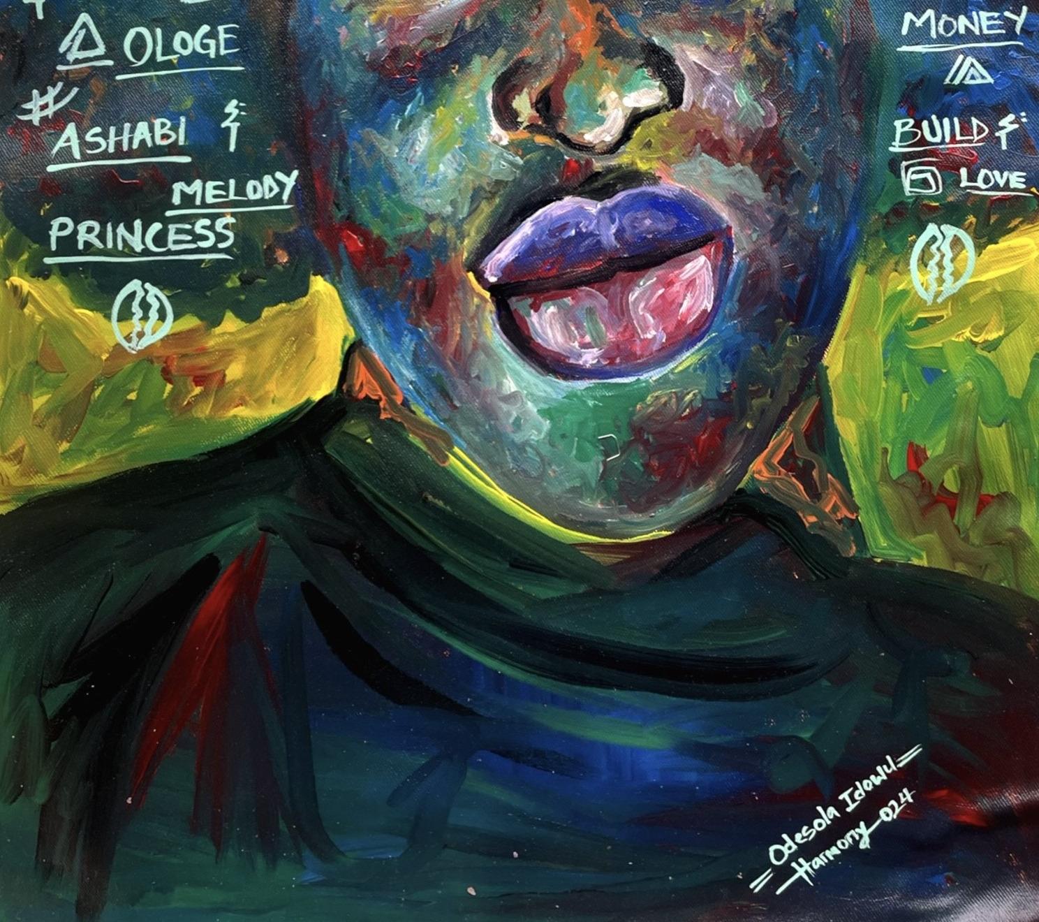 Belleza Imperfecta - Siglo XXI, Contemporáneo, Retrato Figurativo, Mujer, Rostros - Portrait Painting Negro de Odesola Idowu