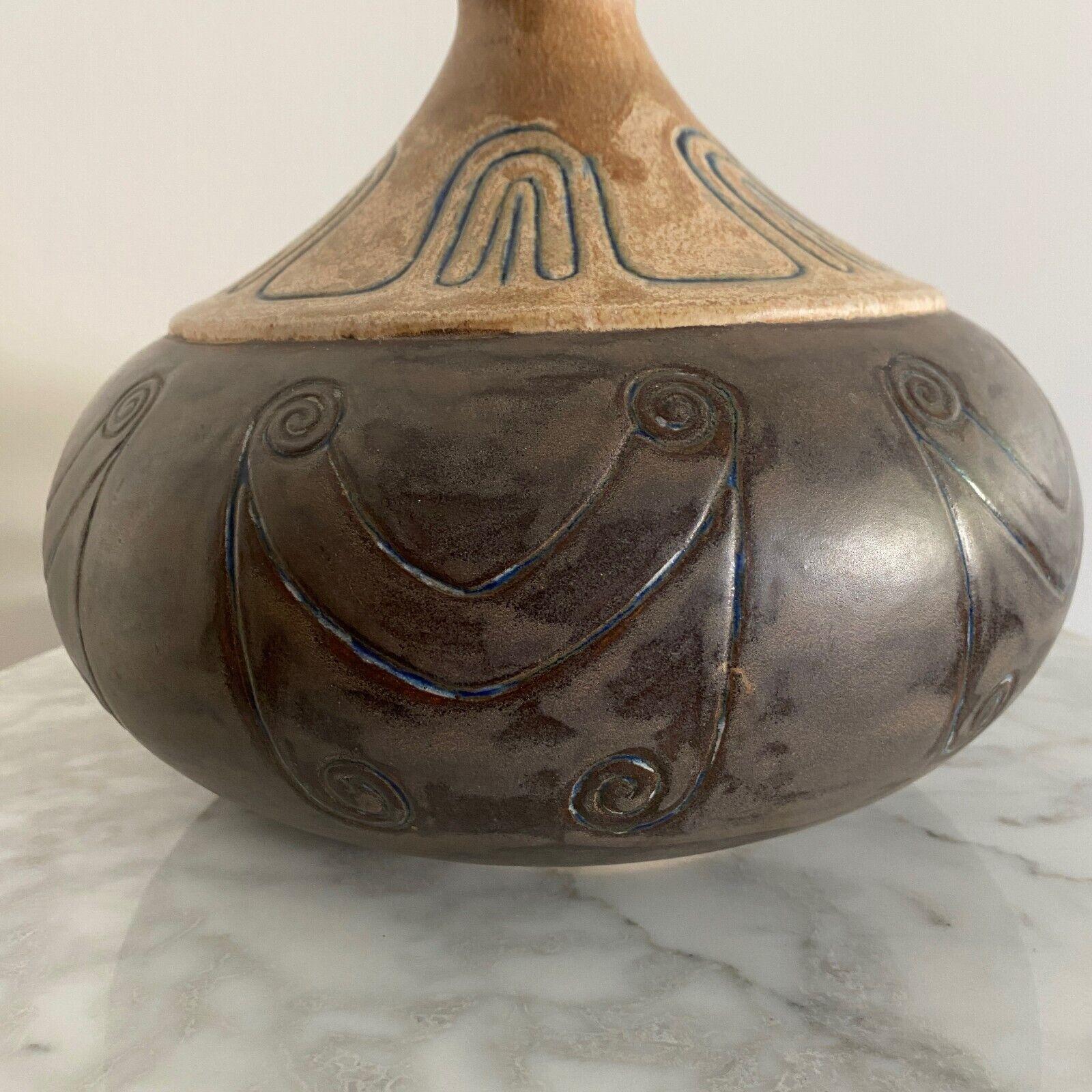 Vaso in gres ODETTA Quimper di Louis Garin (1888-1959) in vendita 5