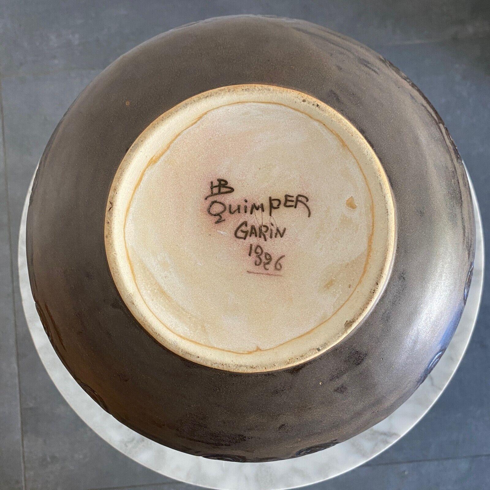 Grès porcellanato Vaso in gres ODETTA Quimper di Louis Garin (1888-1959) in vendita