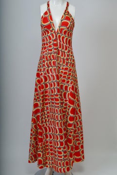 Odette Barsa Red Print Maxi Dress and Bolero