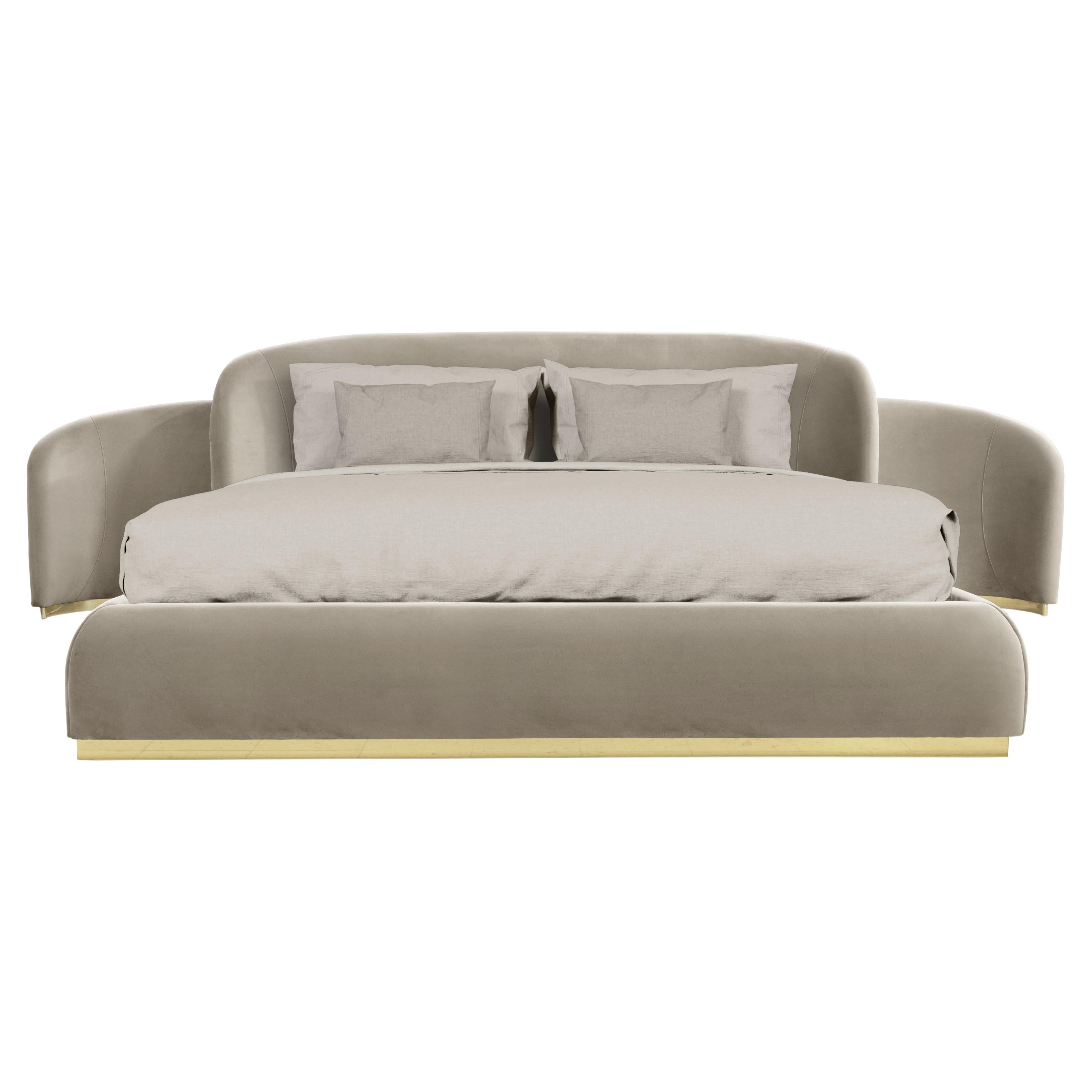 A strong combination of craftsmanship techniques and upholstery details makes the Odette Bed an instant centrepiece in any bedroom. Exuding a quiet high-end flair with its rounded edges and plush persona, the Odette Bed delivers a fashionable