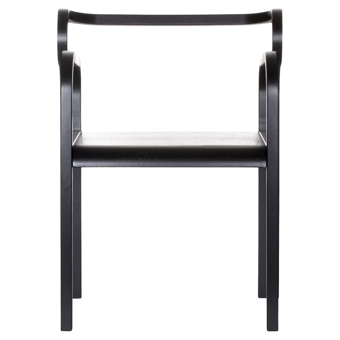 Odette Black Oak Chair by Fred and Juul