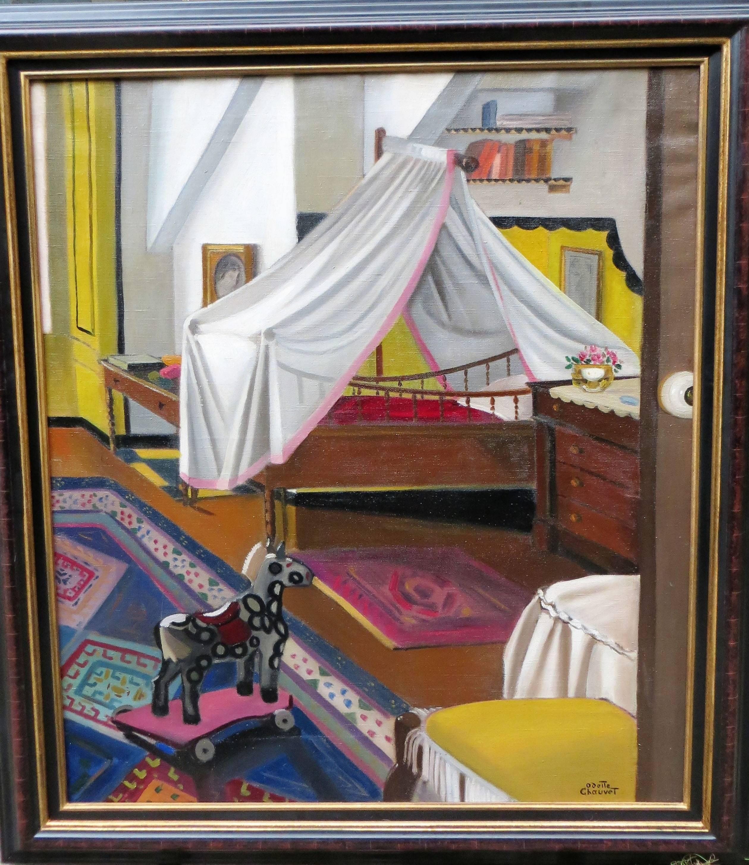 Kinderzimmer  – Painting von Odette Chauvet
