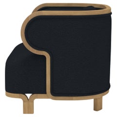 Silla Club Odette Curvy con Estructura de Madera de Roble by Fred&Juul
