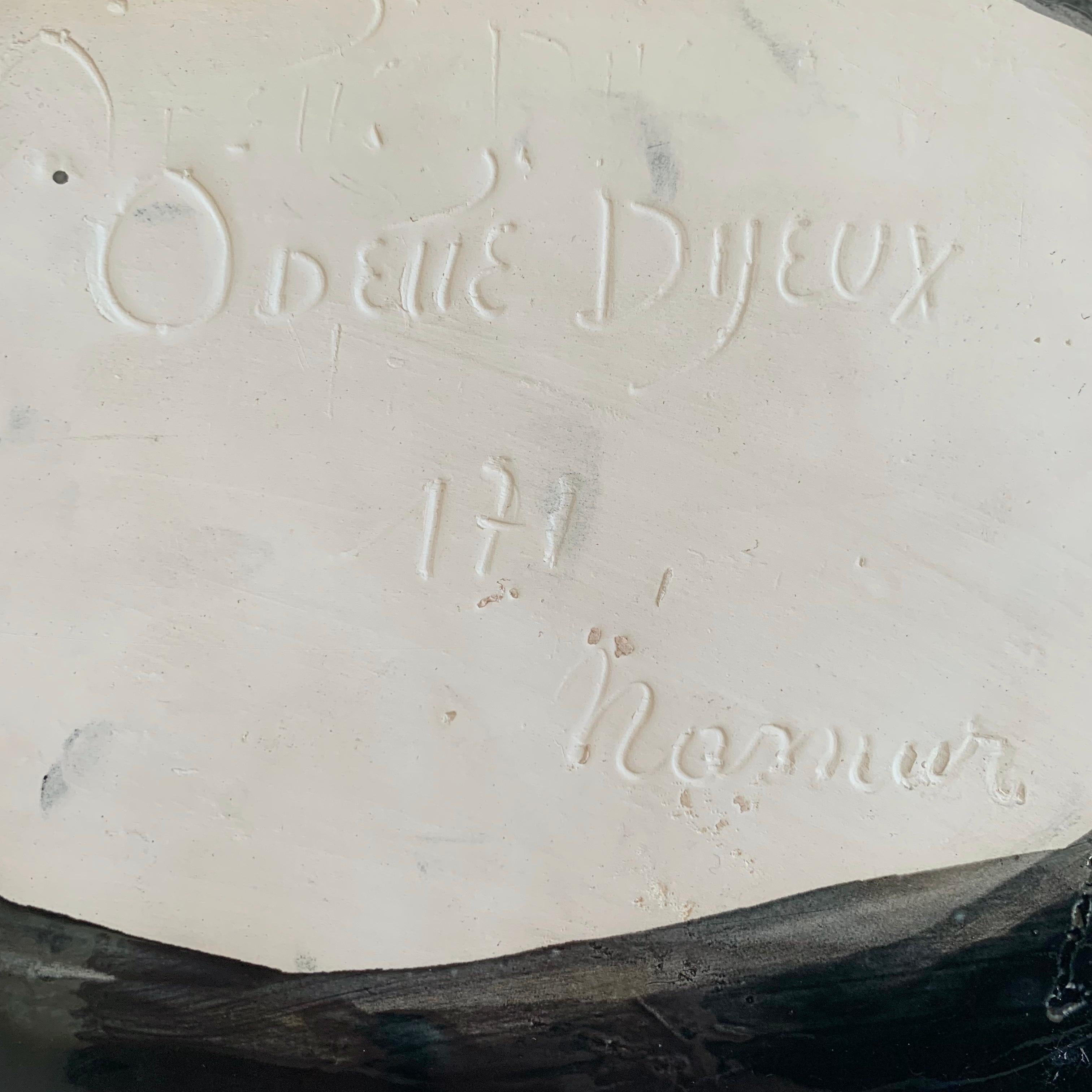 Odette Dijeux Signed Original Ceramic, circa 1950, Belgium. For Sale 9