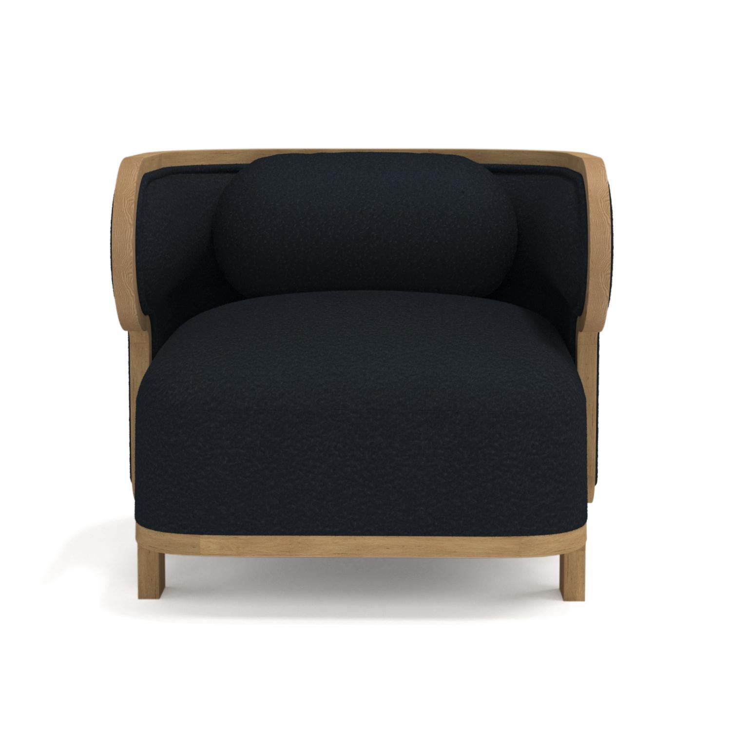 Italian Odette Oak Club Chair by Fred and Juul For Sale