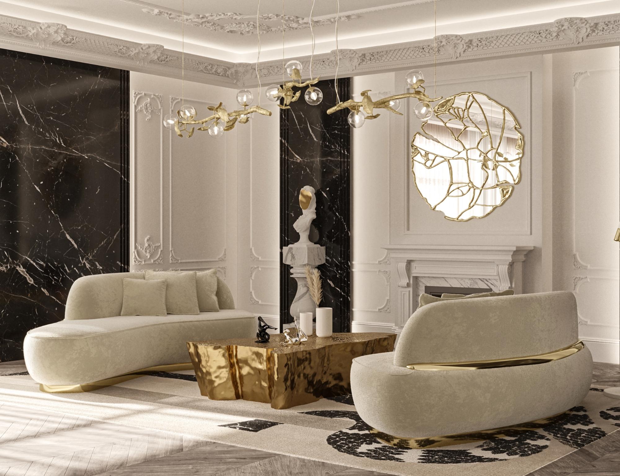 Odette-Sofa – hand poliertes, gehämmertes, gehämmertes Messingholz und Polsterung – Boca do Lobo im Angebot 8