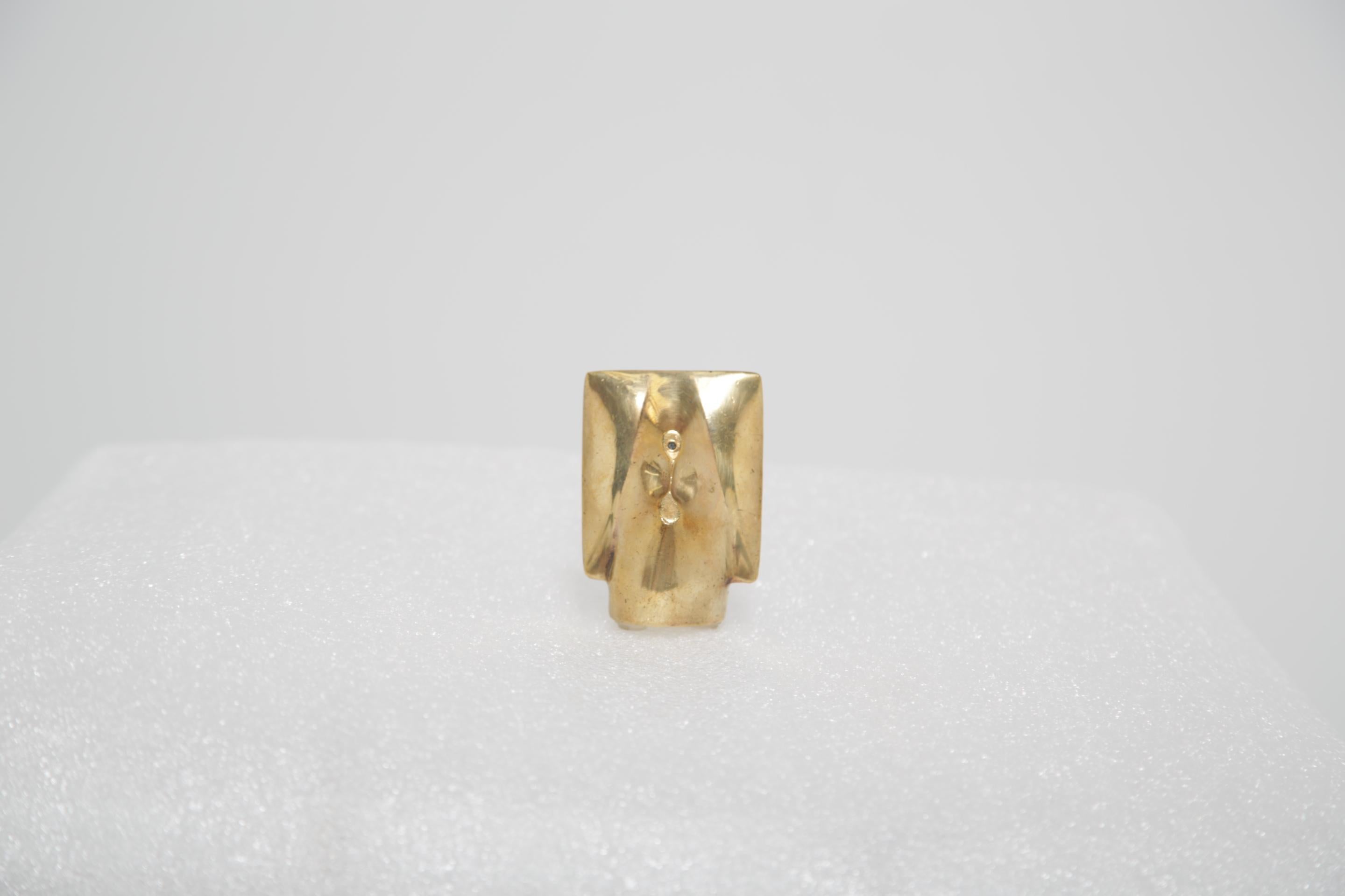Odile de Frayssinet Pequeña escultura abstracta de bronce, firmada y numerada Vaciado en venta