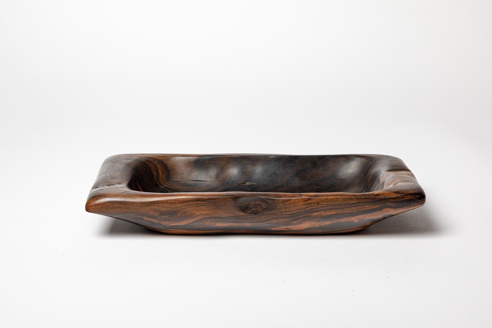 Odile Noll (1921-2014) 

Large 20th century design wood vide-poche by Odile Noll, daughter of Alexandre Noll.

Original perfect condition 

Unique handmade piece

Signed under the base : ONOLL

Height 6 cm
Long 37 cm
Large 18 cm

