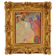 Odilon Redon "Evocation/Apparition" Painting