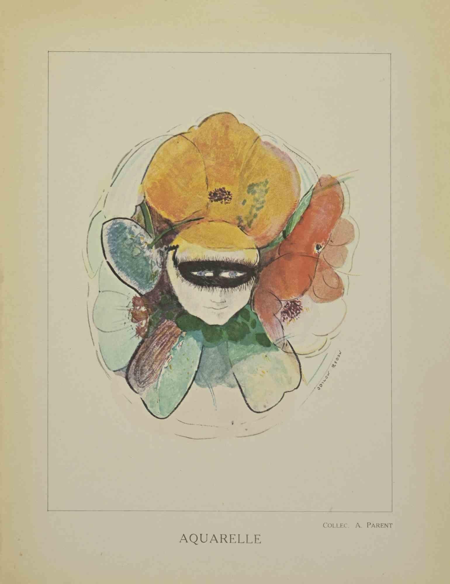 Anémone Humaine Fleurs est une lithographie réalisée d'après une aquarelle d'Odilon Redon. 

Elle appartient à la suite "Odilon Redon Peintre, Dessinateur et Graveur", publiée par Henri Felury en 1923.

Bonnes conditions, rousseurs sur les