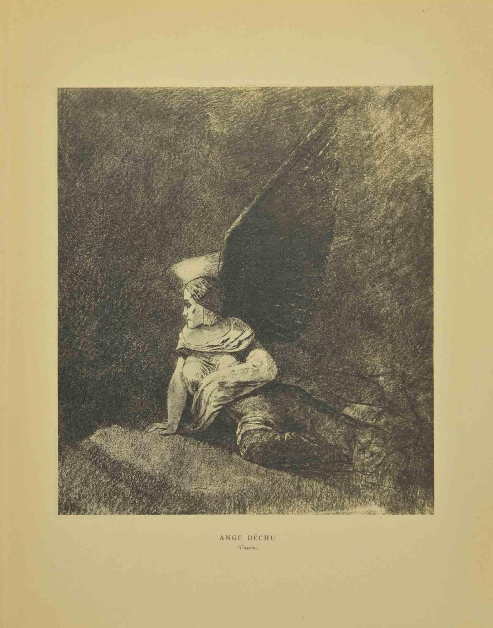 Ange Déchu - after Odilon Redon - 1923