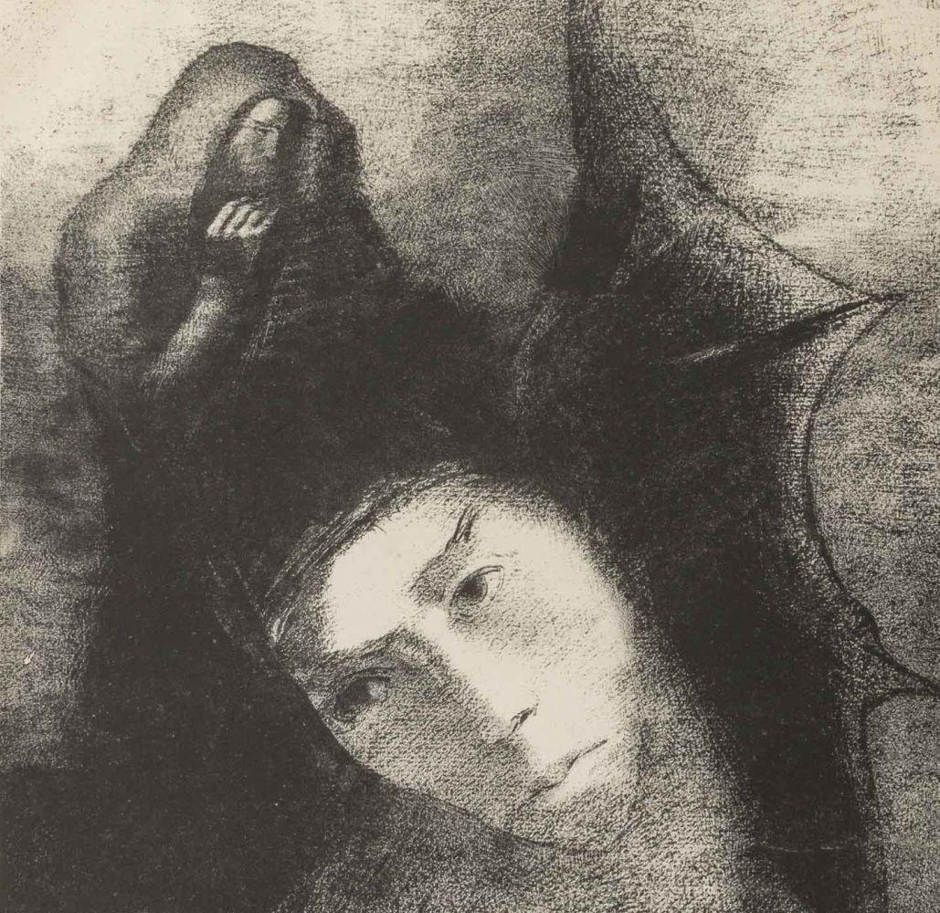 Antoine: Quel Est Le But de Tout Cela?... - Symbolist Print by Odilon Redon